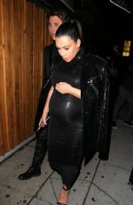 KIM KARDASHIAN Arrives Kendall Jenner’s 20th Birthday Party at The Nice Guy in West Hollywood 11/03/2015