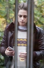 KRISTEN STEWART on the Set of Personal Shopper at a Park in Paris 11/03/2015