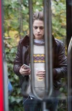 KRISTEN STEWART on the Set of Personal Shopper at a Park in Paris 11/03/2015