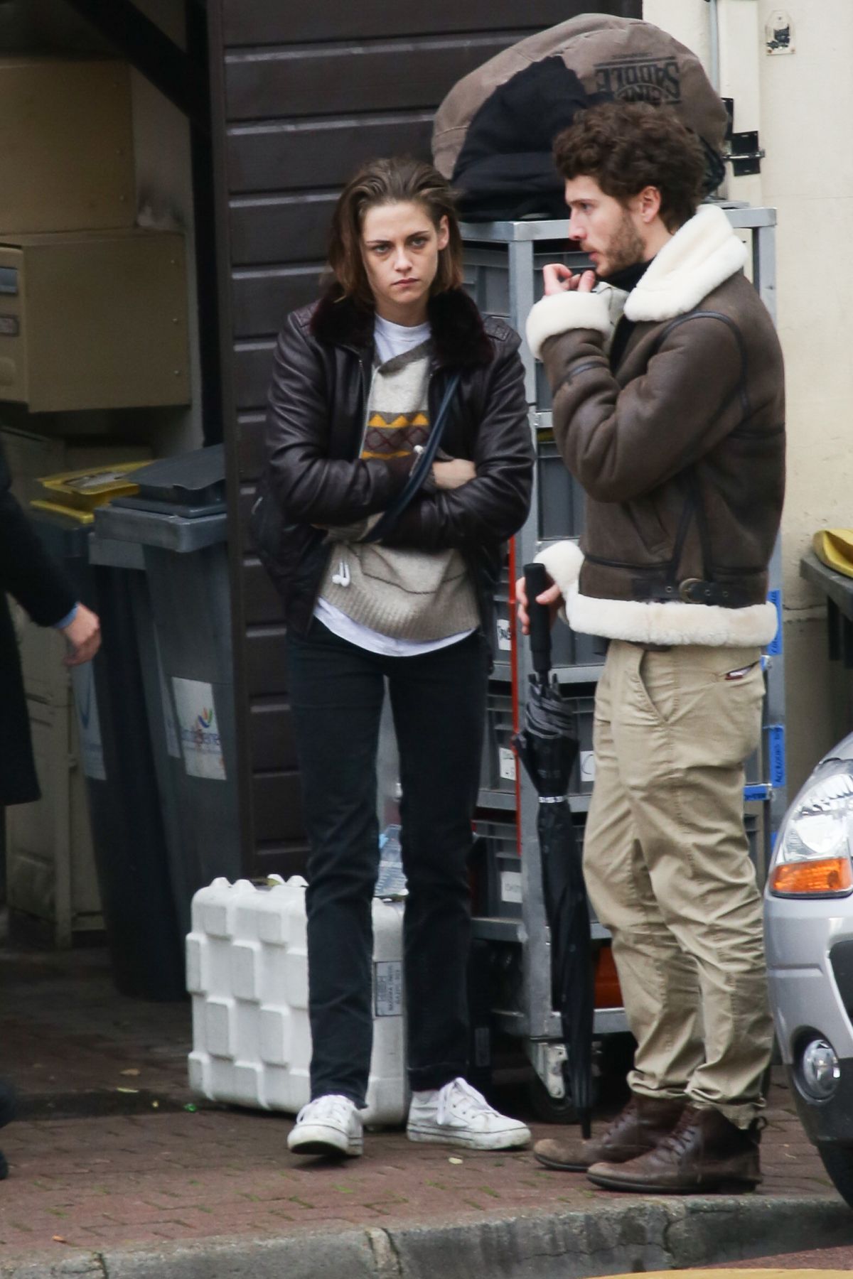 KRISTEN STEWART on the Set of Personal Shopper at a Park in Paris 11/03 ...