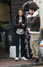 KRISTEN STEWART on the Set of Personal Shopper at a Park in Paris 11/03/2015