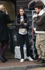 KRISTEN STEWART on the Set of Personal Shopper at a Park in Paris 11/03/2015