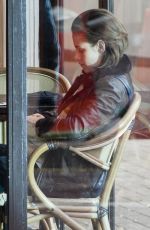 KRISTEN STEWART on the Set of Personal Shopper at a Park in Paris 11/03/2015