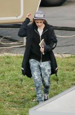 KRISTEN STEWART on the Set of Personal Shopper in Prague 11/25/2015