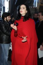 KRYSTEN RITTER Arrives at Today Show 11/16/2015