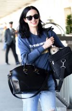 KRYSTEN RITTER at LAX Airport in Los Angeles 11/25/2015