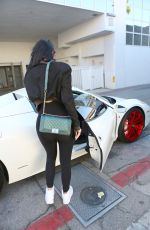 KYLIE JENNER at Cedars-Sinai Hospital in Los Angeles 11/06/2015