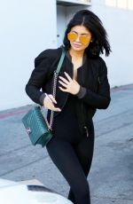 KYLIE JENNER at Cedars-Sinai Hospital in Los Angeles 11/06/2015