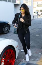 KYLIE JENNER at Cedars-Sinai Hospital in Los Angeles 11/06/2015
