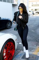 KYLIE JENNER at Cedars-Sinai Hospital in Los Angeles 11/06/2015