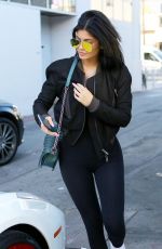 KYLIE JENNER at Cedars-Sinai Hospital in Los Angeles 11/06/2015