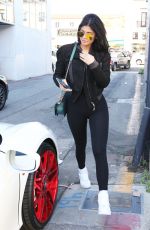 KYLIE JENNER at Cedars-Sinai Hospital in Los Angeles 11/06/2015