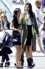 KYLIE JENNER Boarding at a Boat at Harbor in Sydney 11/17/2015