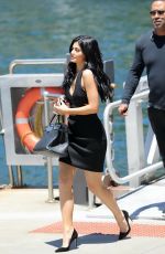 KYLIE JENNER Boarding at a Boat at Harbor in Sydney 11/17/2015