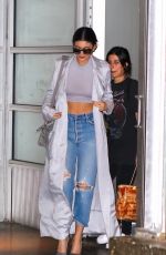 KYLIE JENNER Leaves Pier 59 Studios in New York 10/29/2015