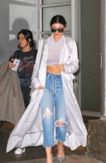 KYLIE JENNER Leaves Pier 59 Studios in New York 10/29/2015