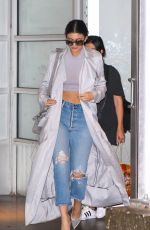 KYLIE JENNER Leaves Pier 59 Studios in New York 10/29/2015