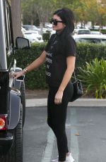 KYLIE JENNER Out and About in Los Angeles 11/21/2015