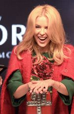 KYLIE MINOGUE at Oxford Street Christmas Lights Switch On Event at Pandora Store in London 11/01/2015