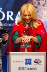 KYLIE MINOGUE at Oxford Street Christmas Lights Switch On Event at Pandora Store in London 11/01/2015