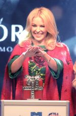 KYLIE MINOGUE at Oxford Street Christmas Lights Switch On Event at Pandora Store in London 11/01/2015