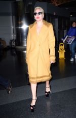 LADY GAGA Arrives at JFK Airport in New York 11/01/2015