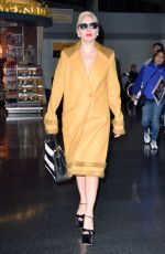LADY GAGA Arrives at JFK Airport in New York 11/01/2015