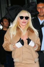 LADY GAGA Arrives at JFK Airport in New York 11/21/2015