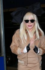 LADY GAGA Arrives at JFK Airport in New York 11/21/2015