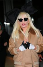 LADY GAGA Arrives at JFK Airport in New York 11/21/2015