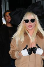 LADY GAGA Arrives at JFK Airport in New York 11/21/2015