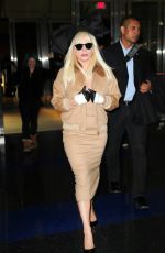 LADY GAGA Arrives at JFK Airport in New York 11/21/2015