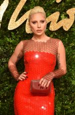 LADY GAGA at 2015 British Fashion Awards in London 11/23/2015