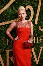 LADY GAGA at 2015 British Fashion Awards in London 11/23/2015