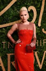 LADY GAGA at 2015 British Fashion Awards in London 11/23/2015