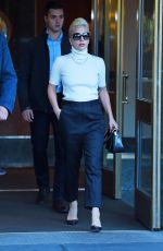 LADY GAGA Leaves Her Apartment in New York 11/04/2015