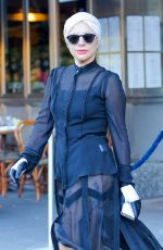 LADY GAGA Leaves Her Apartment in New York 11/21/2015