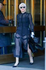 LADY GAGA Leaves Her Apartment in New York 11/21/2015