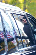 LADY GAGA Leaves Her Apartment in New York 11/21/2015