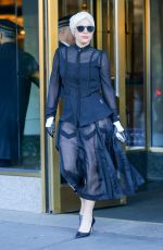 LADY GAGA Leaves Her Apartment in New York 11/21/2015