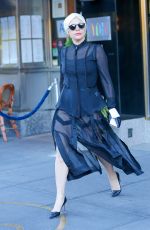 LADY GAGA Leaves Her Apartment in New York 11/21/2015