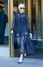 LADY GAGA Leaves Her Apartment in New York 11/21/2015