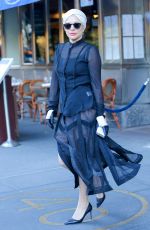 LADY GAGA Leaves Her Apartment in New York 11/21/2015