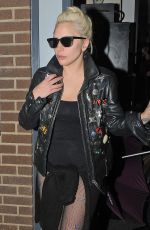 LADY GAGA Leaves Recording Studio in London at 4-30am 11/24/2015