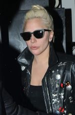 LADY GAGA Leaves Recording Studio in London at 4-30am 11/24/2015