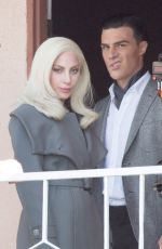 LADY GAGA on the Set of American Horror Story in Los Angeles 11/10/2015