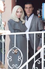 LADY GAGA on the Set of American Horror Story in Los Angeles 11/10/2015