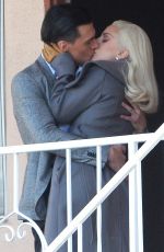 LADY GAGA on the Set of American Horror Story in Los Angeles 11/10/2015