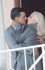 LADY GAGA on the Set of American Horror Story in Los Angeles 11/10/2015