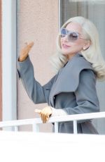 LADY GAGA on the Set of American Horror Story in Los Angeles 11/10/2015